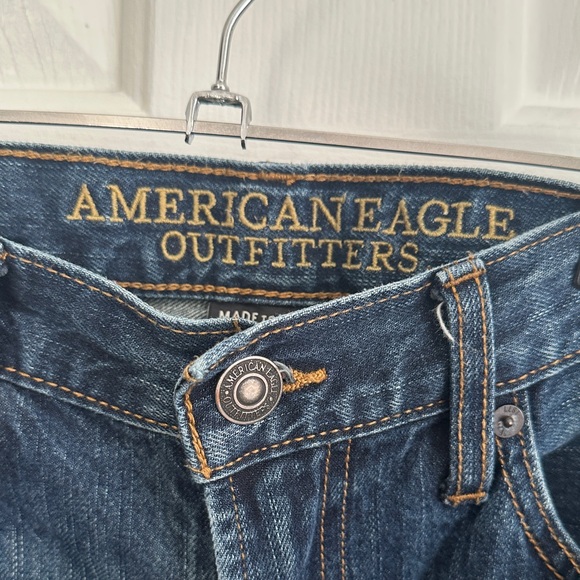 American Eagle Outfitters Men's Dark Blue Straight Jeans - 34/30 - Picture 3 of 10